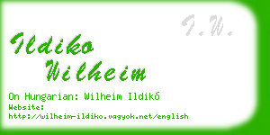 ildiko wilheim business card