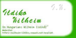ildiko wilheim business card